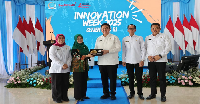 Suasana acara Innovation Week 2025 Setjen DPD RI.