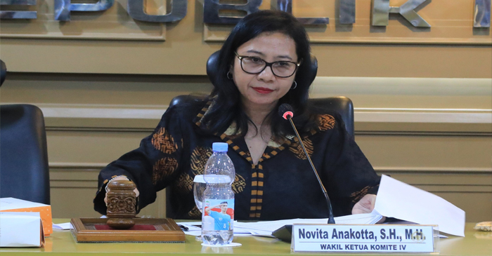 Wakil Ketua Komite IV DPD RI, Novita Anakotta.