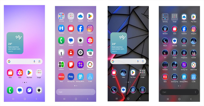 Tampilan Samsung