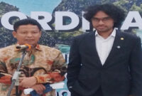 Ketua PPUU DPD RI, Abdul Kholik (kiri) dan Wakil Ketua PPUU DPD RI, R. Graal Taliawo (kanan).