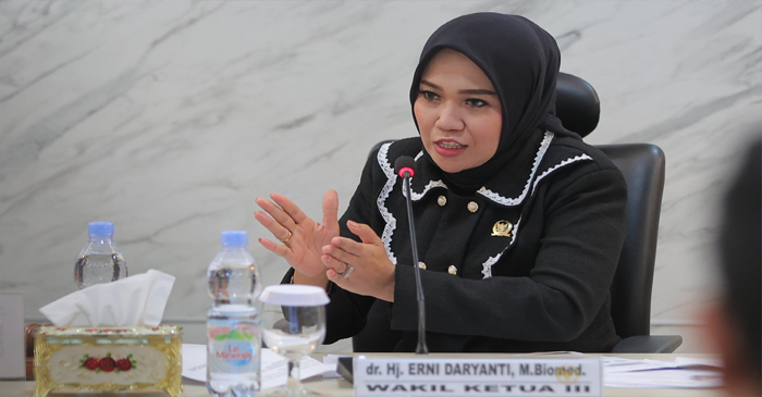 Wakil Ketua Komite III DPD RI, Erni Daryanti.