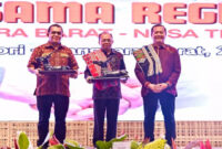 DARI KANAN: Gubernur NTB, Lalu Muhamad Iqbal; Gubernur Bali, I Wayan Koster; dan Gubernur NTT, Emanuel Melkiades Laka Lena.
