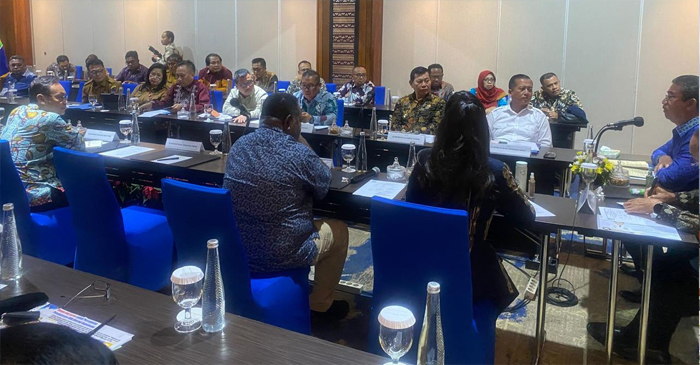 Suasana High Level Meeting (HLM) yang digelar BKSPK, di Hotel Sari Pacific, Jakarta, Selasa (3/2/2026),