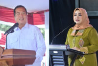 Gubernur NTB, Lalu Muhamad Iqbal (kiri) dan Wagub NTB, Hj Indah Dhamayanti Putri (kanan).