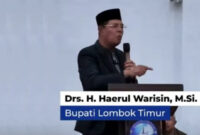 Bupati Lotim, H. Haerul Warisin.