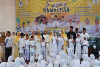 Suasana Festival Ramadan di Masjid Syajaratun Thoyyibah, yang berlokasi di halaman Kantor DPP Partai Golkar.