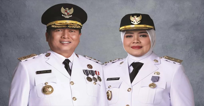Gubernur NTB, Lalu Muhamad Iqbal dan Wagub Hj Indah Dhamayanti Putri.