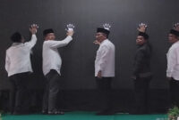 Suasana peresmian SPPG di halaman Pondok Pesantren Darul Qur’an, Bengkel, Kabupaten Lombok Barat (Lobar).