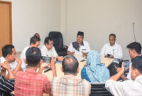 Suasana konferensi pers terkait seleksi kepala sekolah tingkat SMA/SMK di NTB tahun 2026.