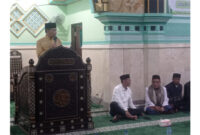 Suasana Safari Ramadan Wakil Bupati Lombok Timur (Wabup Lotim), HM Edwin Hadiwijaya, di Masjid Nurul Iman, Desa Selebung Ketangga, Kecamatan Keruak.