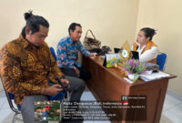 Kepala Keasistenan Pemeriksaan Laporan Ombudsman NTB, Arya Wiguna, (tengah) saat berkoordinasi dengan Kepala KPPG Denpasar Wilayah Bali Nusra, Mursinah Wahyuningsih Daeng.