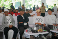 Anggota DPR RI Fraksi NasDem, H. Fauzan Khalid saat menghadiri silaturahmi dan halal bihalal alumni mahasiswa asal Lombok, yang pernah menempuh pendidikan di Yogyakarta (Jogja–Lombok atau Joglo), yang berlangsung di Mataram, Minggu (12/4/2026).
