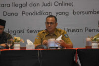Suasana FGD Ranperda tentang Fasilitasi Pencegahan dan Penanggulangan terhadap Pinjaman atau Pendanaan Berbasis Teknologi Informasi Secara Ilegal dan Judi Online yang digelar di Aruna Senggigi Resort & Convention, Senin (13/4/2026).