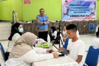 Suasana proses rekrutmen Polri 2026 di Mapolda NTB.