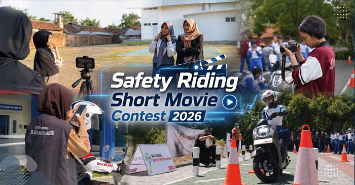 Yayasan AHM mengajak generasi muda menyebarkan pesan safety riding lewat gaya komunikasi khas Gen Z yang kreatif, relate, dan mudah dipahami. Ajakan tersebut diwujudkan melalui gelaran Safety Riding Short Movie Contest (SMC) 2026 yang berlangsung mulai 25 Mei hingga akhir Juli 2026.