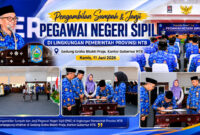 Suasana pengambilan sumpah dan janji PNS di lingkungan Pemprov NTB yang berlangsung di Gedung Graha Bhakti Praja, Kantor Gubernur NTB, Kamis (11/6/2026).