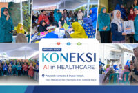 Suasana pembukaan kegiatan proyek riset Koneksi AI in Healthcare yang saat ini mulai diterapkan di Posyandu Cempaka 2, Dusun Tempit, Desa Mekarsari, Kecamatan Narmada, Kabupaten Lombok Barat, Kamis (11/6/2026).