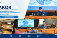 Sekda NTB, Abul Chair, saat membuka Rakor Persiapan Pengukuran dan Penilaian Indeks Inovasi Daerah serta IGA 2026, di Ruang Rapat Tambora, Kantor Gubernur NTB, Kamis (11/6/2026).
