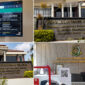 Galeri foto Kantor PN Cikarang, layar monitor jadwal sidang perkara pidana dan perdata di PN Cikarang, dan suasana PTSP Kejari Kabupaten Bekasi.