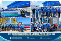 Dokumentasi site visit Dewan Komisaris & Direksi PT. PLN Energi Gas, pada proyek additional pipeline untuk sistem pembangkitan Bali.