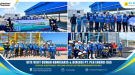 Dokumentasi site visit Dewan Komisaris & Direksi PT. PLN Energi Gas, pada proyek additional pipeline untuk sistem pembangkitan Bali.